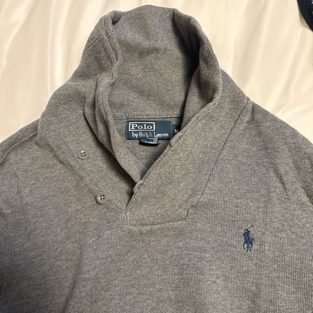Polo by Ralph Lauren Men's Gray Turtleneck Sweater - Picture 2 of 3